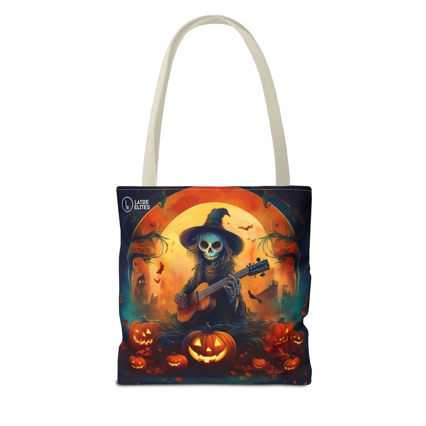 Elite Black Tote Bag (AOP)