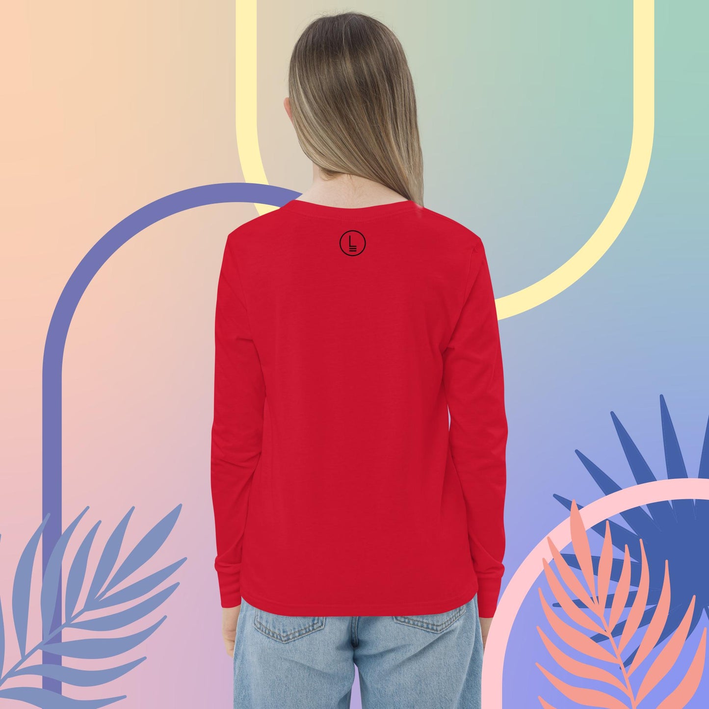 JadePinkBean, Youth long sleeve tee