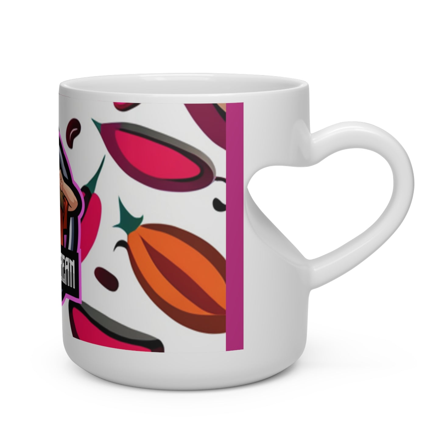 JadePinkBean, Heart Shape Mug