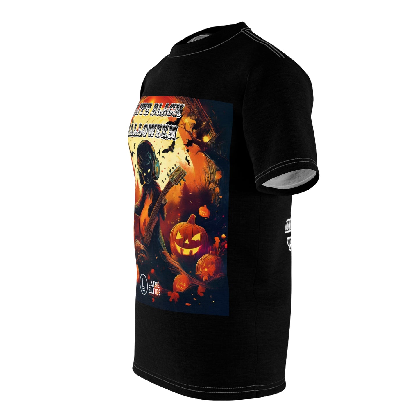 Elite Black Halloween Unisex Cut & Sew Tee (AOP)