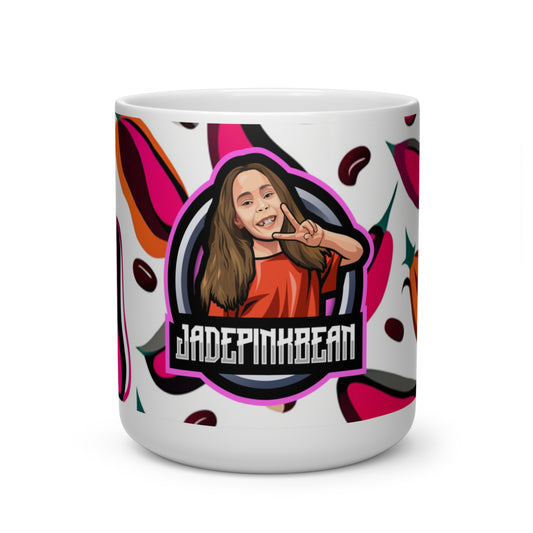 JadePinkBean, Heart Shape Mug