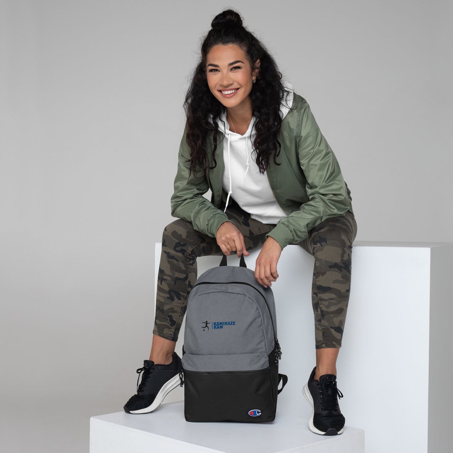 Kamikaze Kam, Embroidered Champion Collaboration Backpack