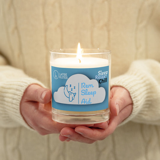 REM Sleep Aid, Glass jar soy wax candle